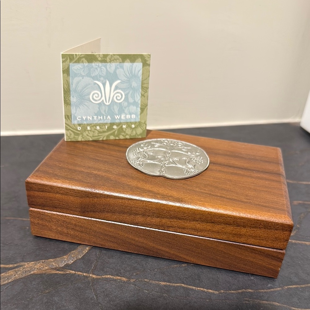 Silver and Brown Decorative Box